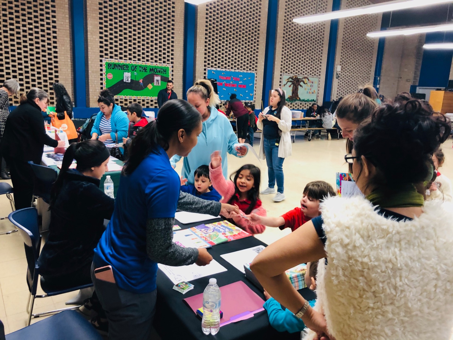 Volunteers gathered for community outreach